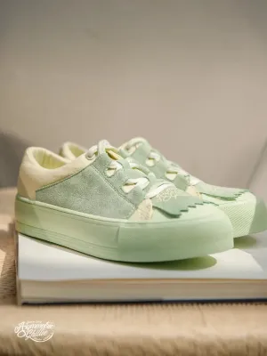 -Platform Skateboard Shoes for Women, Low Top, Trendy Casual Sport Shoes, Lace-Up Walking, Flat Canvas Sneakers, Spring, Ne