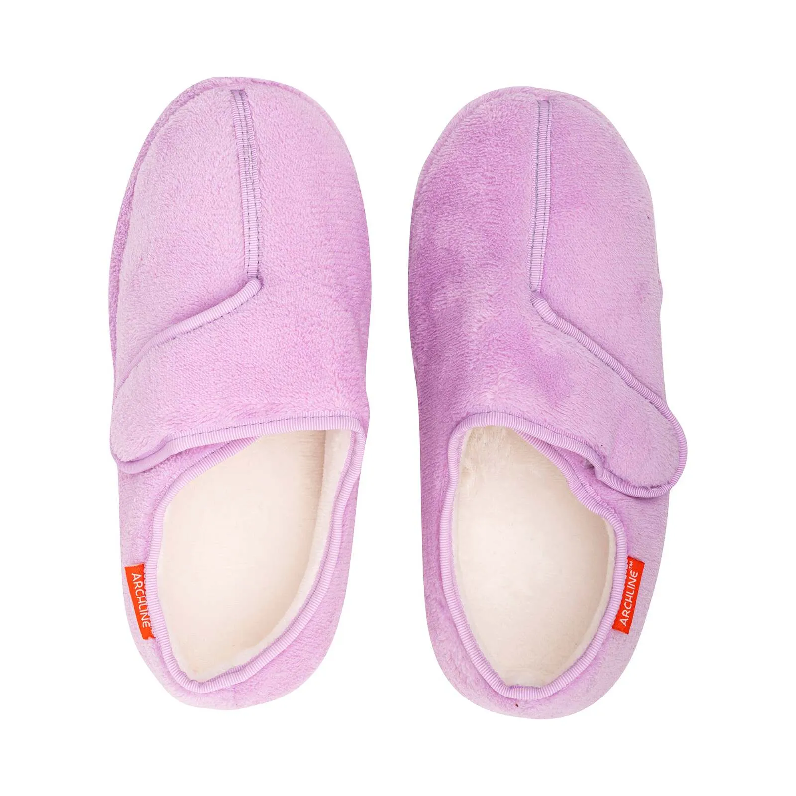 ARCHLINE Orthotic Plus Slippers Closed Scuffs Pain Relief Moccasins - Lilac - EU 39
