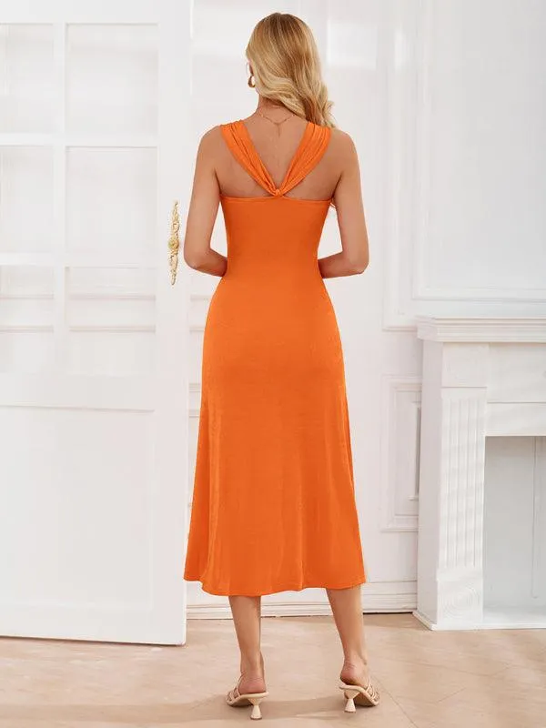 Chic Off-Shoulder Dress with Flowing Streamer Accents