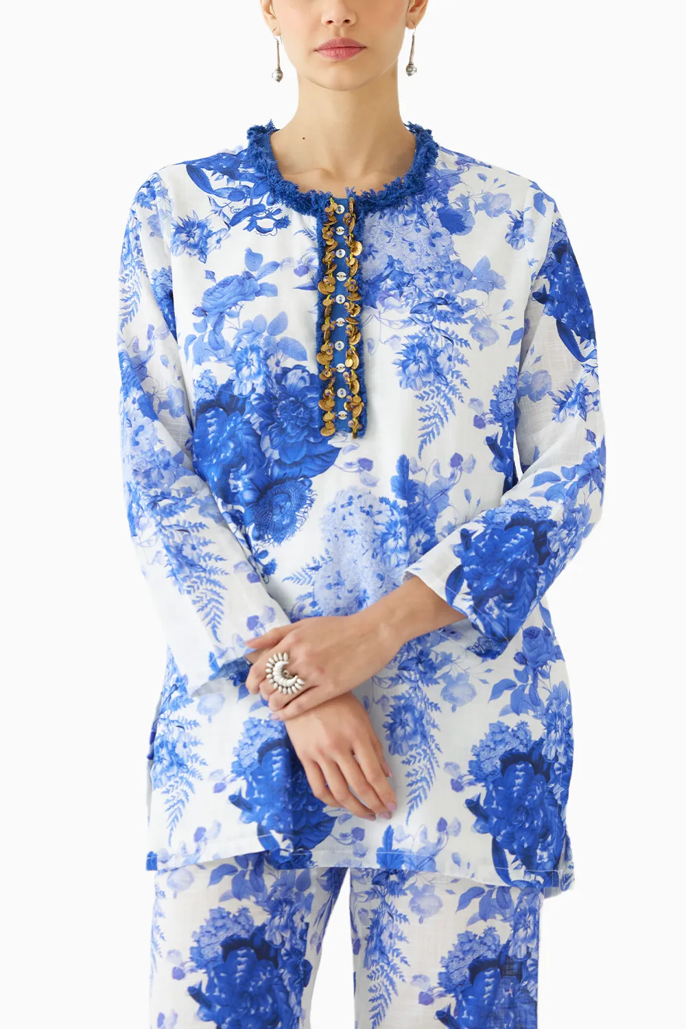 Chintz Short Kurta And Pants