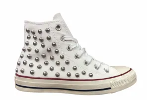 Converse Distressed con Borchie 160959C white