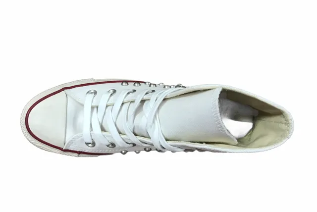 Converse Distressed con Borchie 160959C white