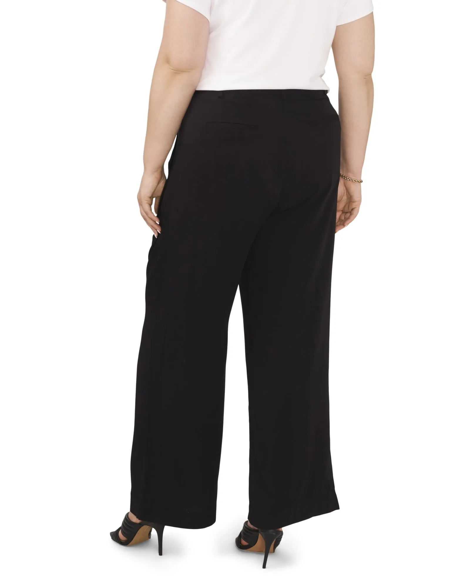 Delphi Font Pleat Pant | RICH BLACK