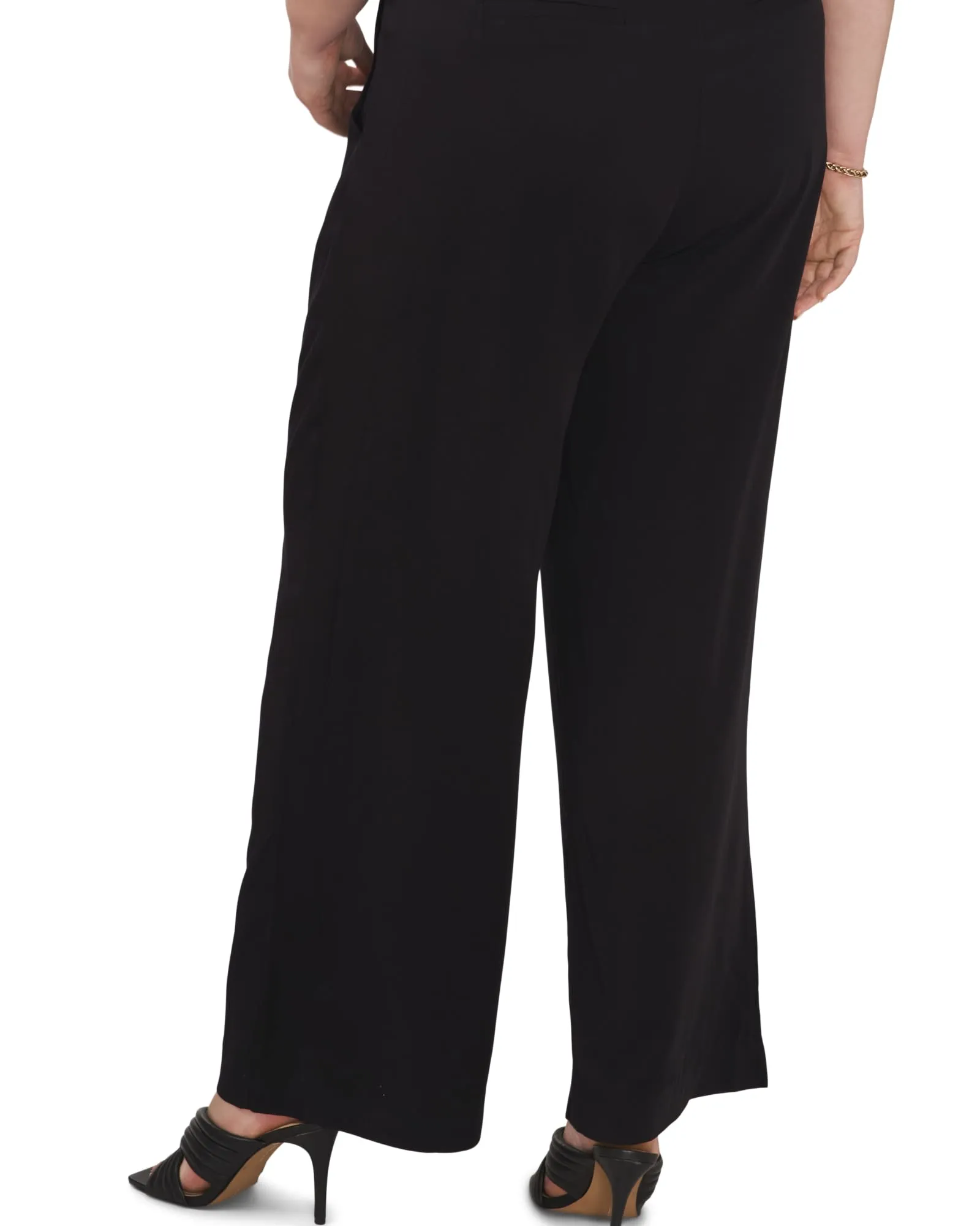 Delphi Font Pleat Pant | RICH BLACK