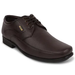Fortune Brown Formal Lacing Derby Shoes For Men UVL-134 By Liberty