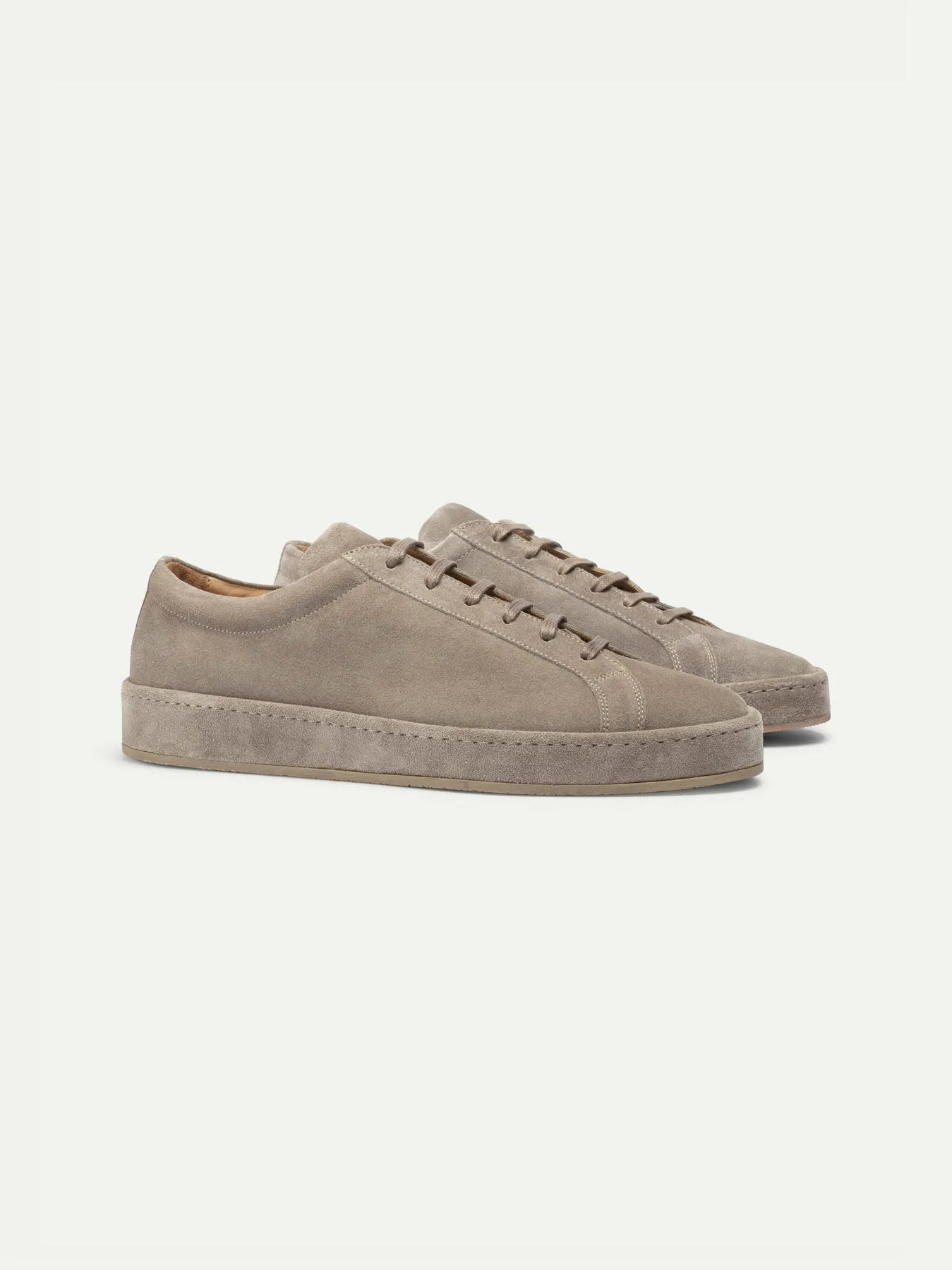 Grey Suede Eirene Lace Up Sneakers - AW24