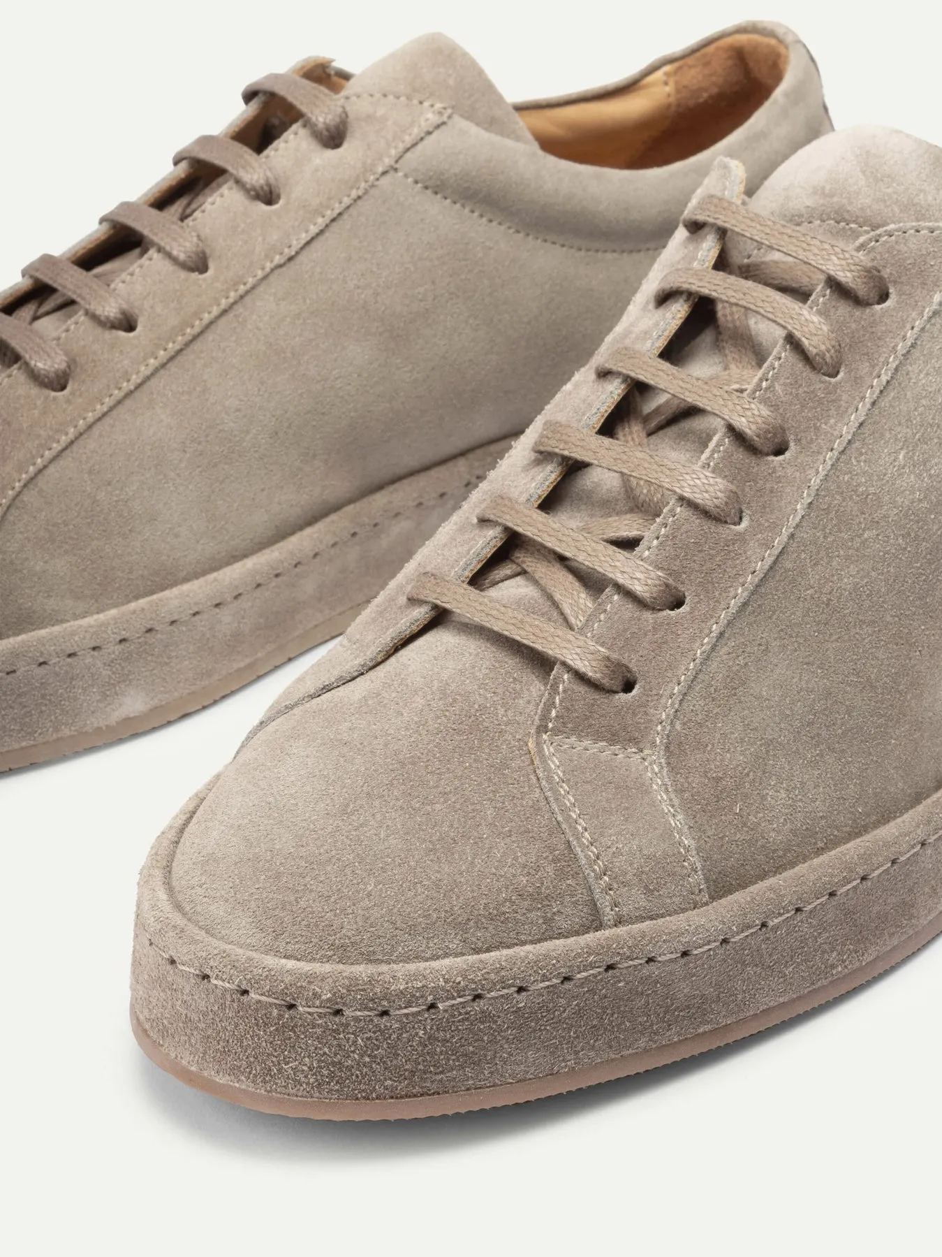 Grey Suede Eirene Lace Up Sneakers - AW24