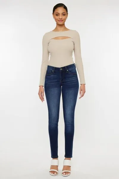 Kancan Mid Rise Gradient Skinny Jeans (Online Only)