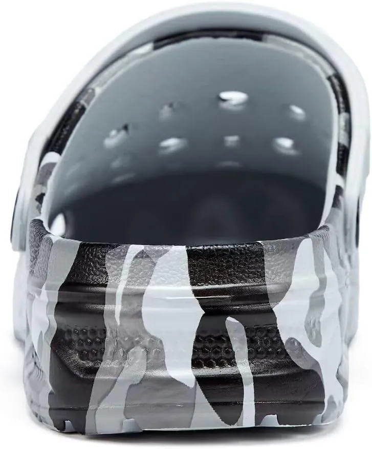 Kids Boys&Girls Black Camouflage Clogs Children's Beach Shoes Classic Marbled Tie Dye Clog Little Kid