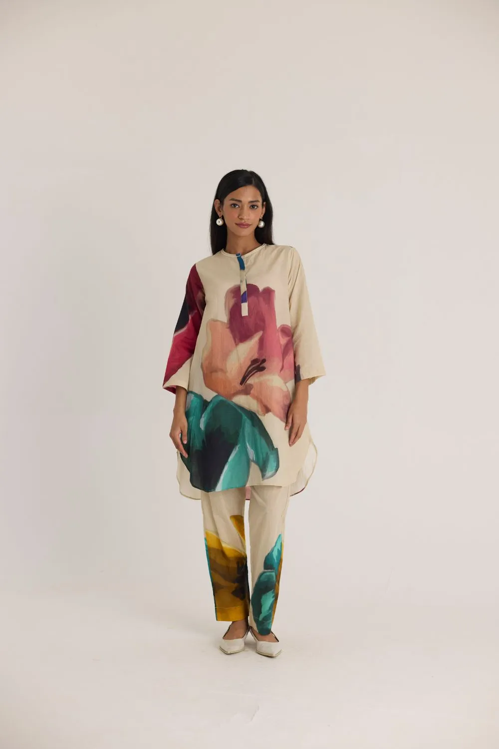 LILA SHORT KURTA SET