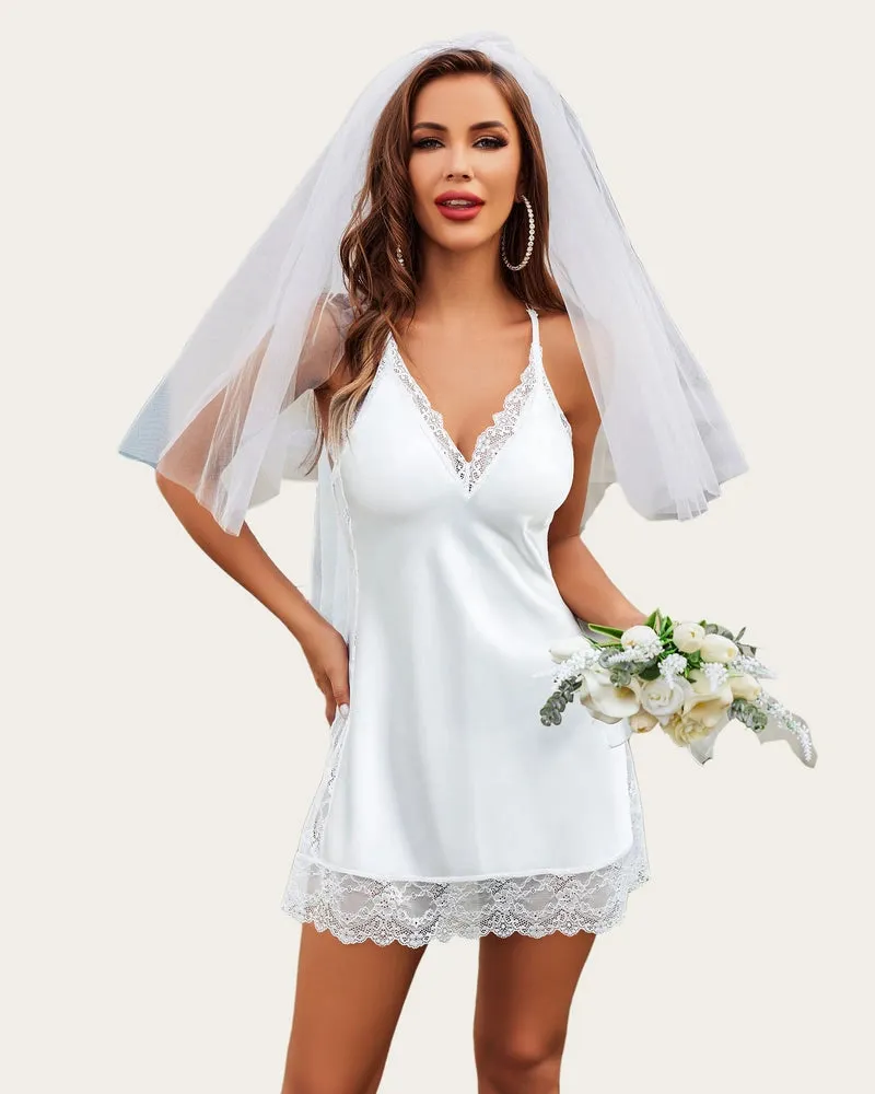 Merlot Red Lace Elegance Nightwear