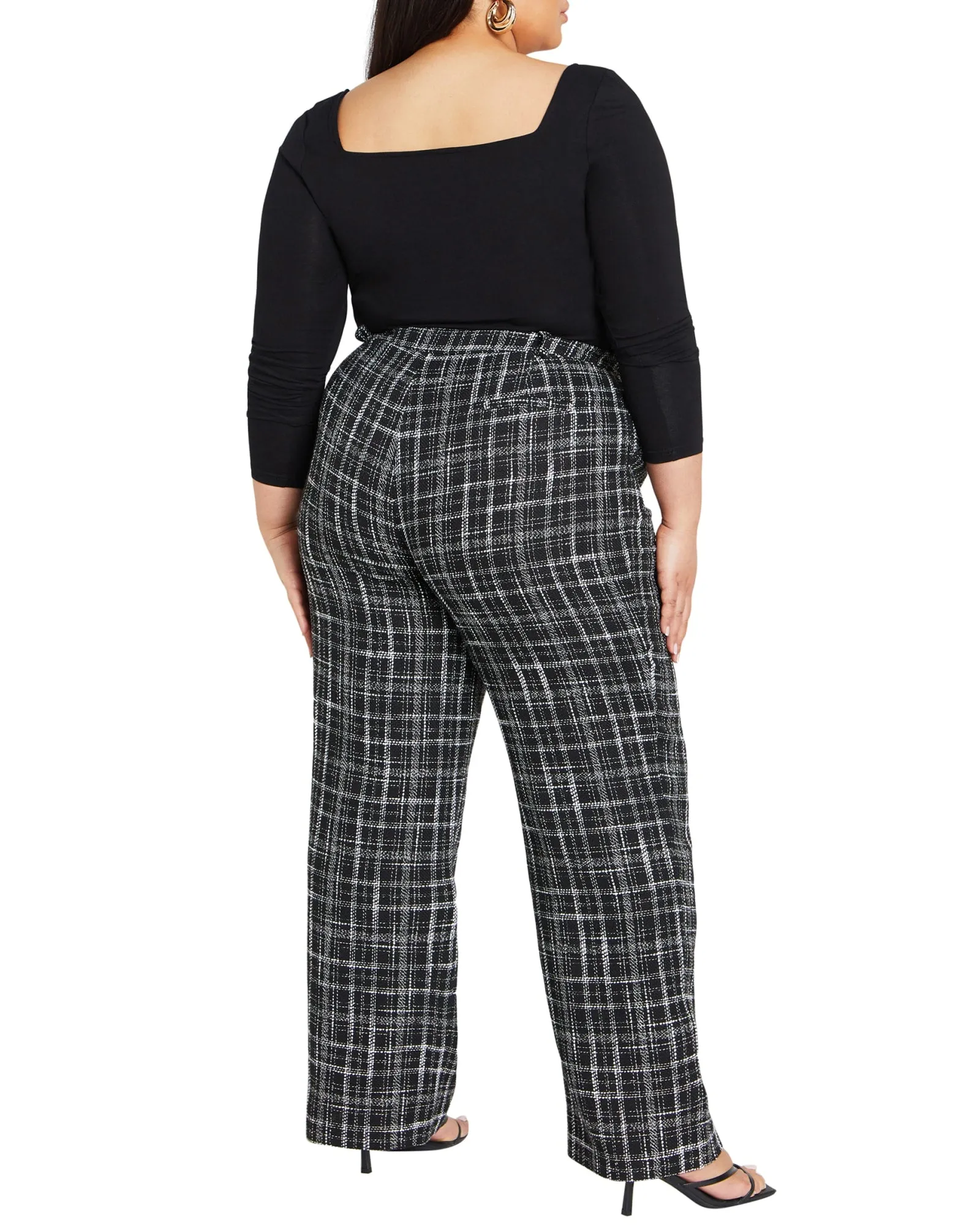 Piper Check Pant | Black Check