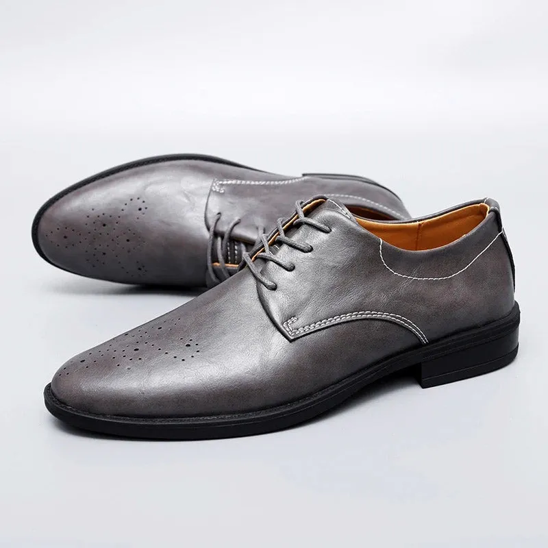 Riccardo Genuine Leather Derby Shoe