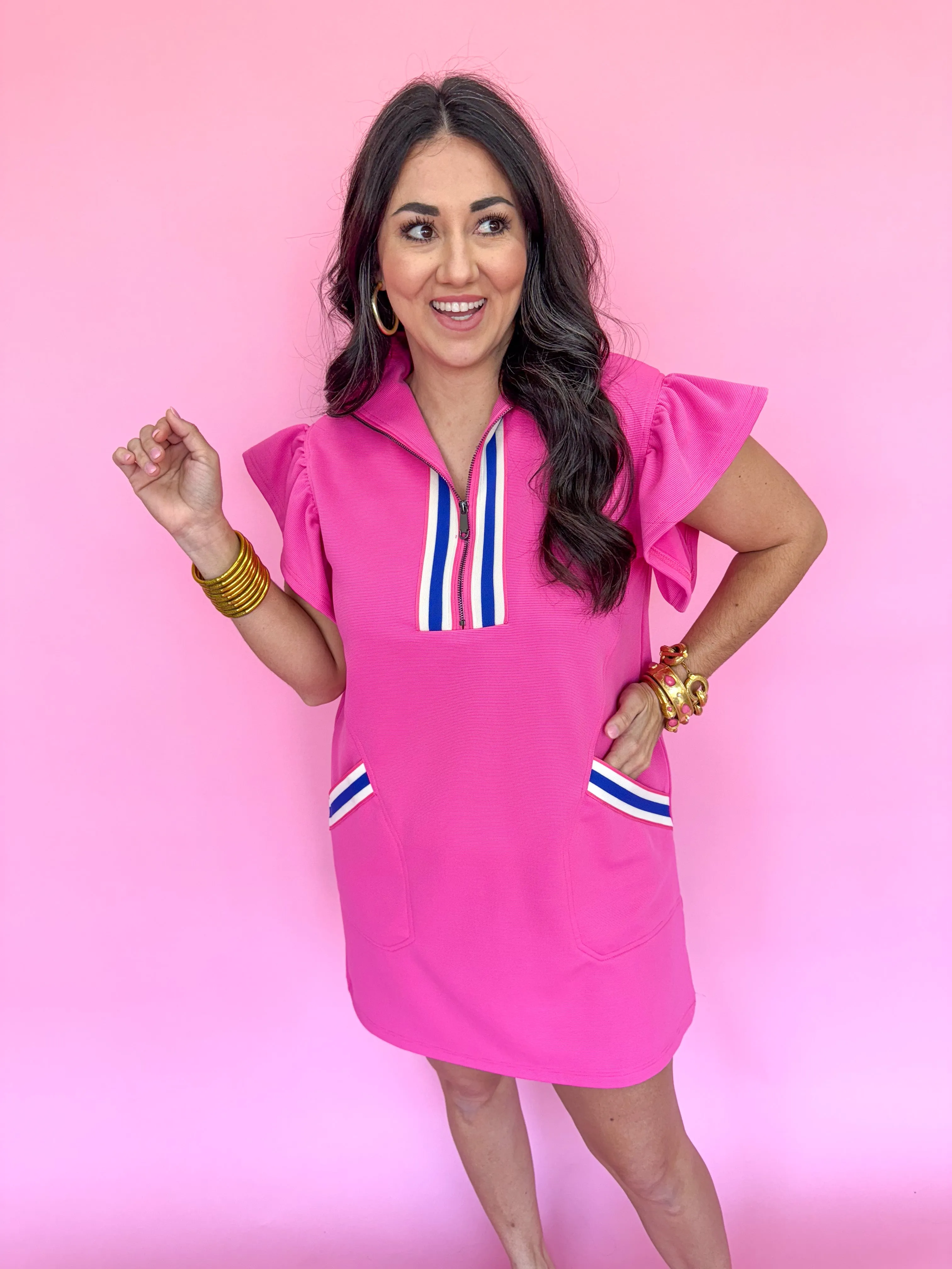 Right On Time Dress - Pink