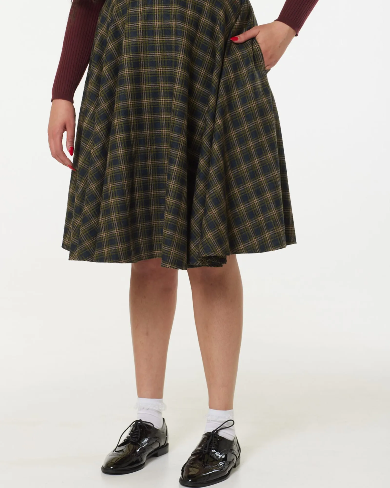 Sophie Blue and Green Check | Navy