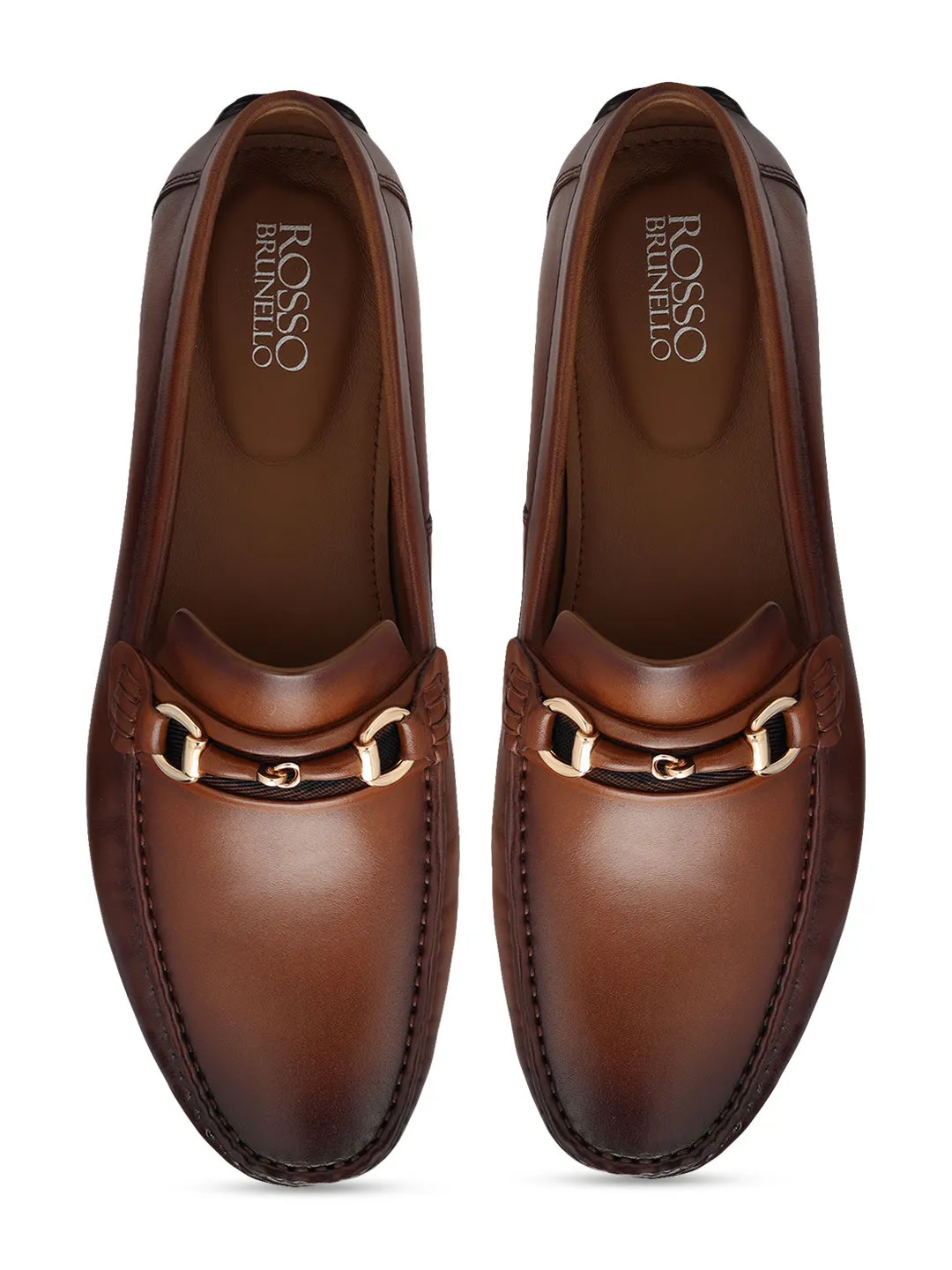 Tan Top Embellished Moccasins