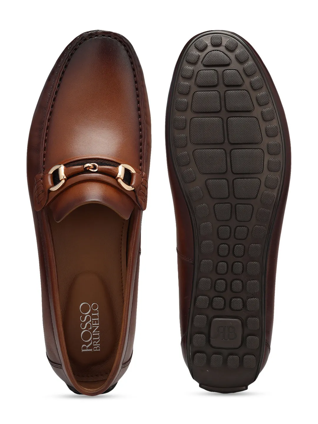 Tan Top Embellished Moccasins