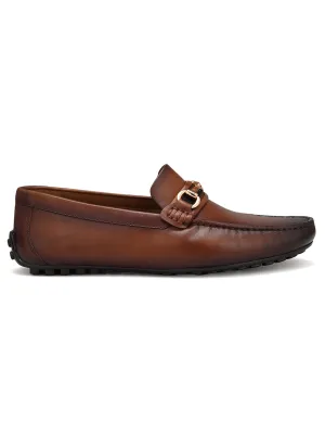 Tan Top Embellished Moccasins