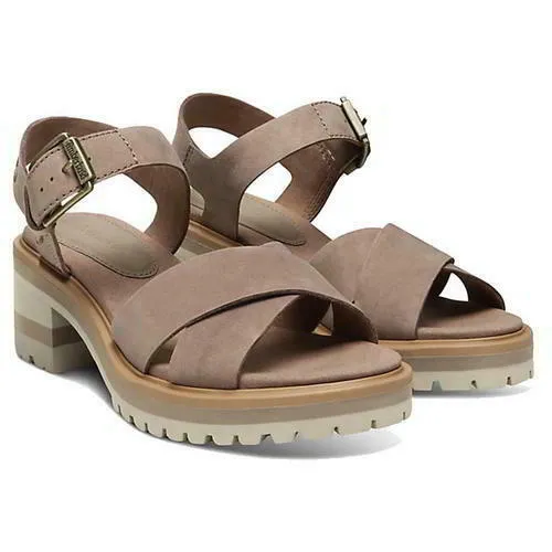 Timberland Violet Marsh Womens Crossband Backstrap Platform Sandals Size 4-8