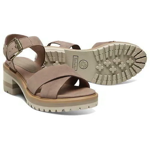 Timberland Violet Marsh Womens Crossband Backstrap Platform Sandals Size 4-8